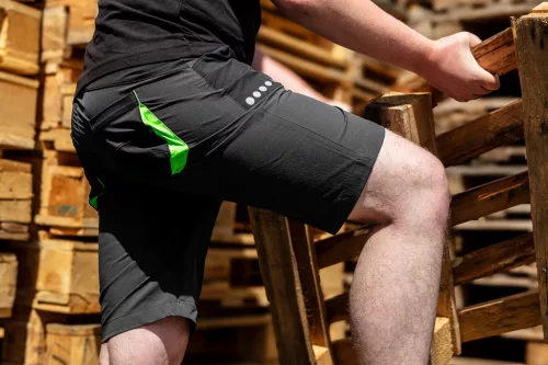 Neo Tools Munkás rövidnadrág, prémium, 90% poliamid 10% elasztán, 4 irányú sztreccs anyag, fekete, XL