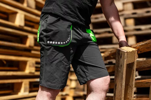 Neo Tools Munkás rövidnadrág, prémium, 90% poliamid 10% elasztán, 4 irányú sztreccs anyag, fekete, XL