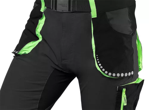 Neo Tools Munkás rövidnadrág, prémium, 90% poliamid 10% elasztán, 4 irányú sztreccs anyag, fekete, XXL