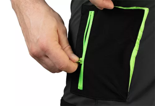 Neo Tools Munkás rövidnadrág, prémium, 90% poliamid 10% elasztán, 4 irányú sztreccs anyag, fekete, XXXL