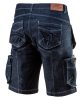 Neo Tools Farmer munkás rövidnadrág, Denim, cipzáros oldalzsebekkel, 98% pamut, 410g/m2, XL
