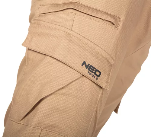 Neo Tools Munkásnadrág, Outdoor, bézs, 280g/m2, M