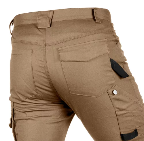 Neo Tools Munkásnadrág Mix&Match Canvas, 280g/m2, külső zsebek, fényvisszav. betétek, barna, S