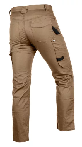 Neo Tools Munkásnadrág Mix&Match Canvas, 280g/m2, külső zsebek, fényvisszav. betétek, barna, XL