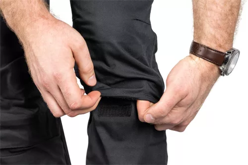 Neo Tools Munkásnadrág Mix&Match Canvas, 280g/m2, külső zsebek, fényvisszav. betétek, fekete, L