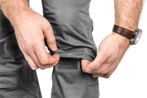 Neo Tools Munkásnadrág Mix&Match Canvas, 280g/m2, külső zsebek, fényvisszav. betétek, szürke, S