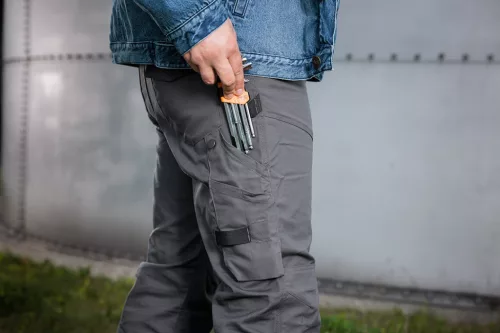 Neo Tools Munkásnadrág Mix&Match Canvas, 280g/m2, külső zsebek, fényvisszav. betétek, szürke, XXL