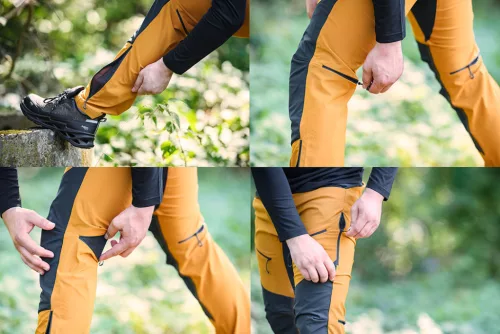 Neo Tools Munkásnadrág Outdoor, 4 irányú sztreccs, Mustár színű, L