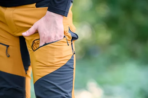 Neo Tools Munkásnadrág Outdoor, 4 irányú sztreccs, Mustár színű, XS