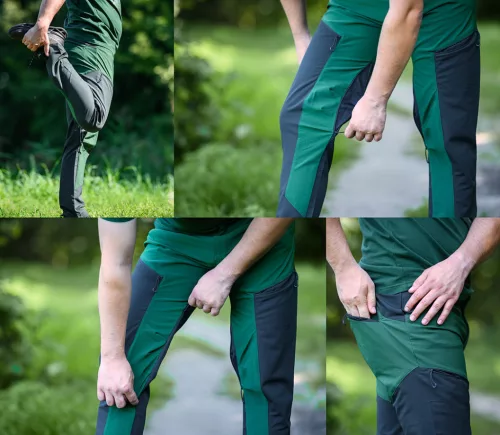 Neo Tools Munkásnadrág Outdoor, 4 irányú sztreccs, zöld-szürke, XXXL