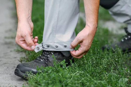 Neo Tools Munkásnadrág Outdoor, 4 irányú sztreccs anyag, 150g/m2, világos-sötét szürke, S