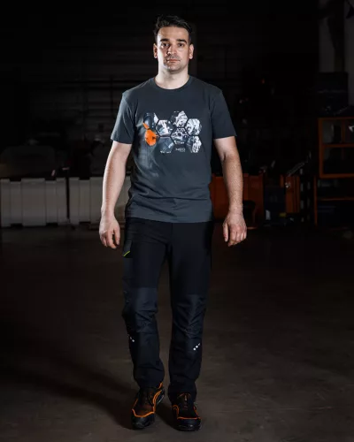 Neo Tools Munkásnadrág Mix&Match, 4 irányú sztreccs, 230g/m2, fekete-zöld, XS