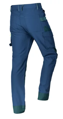 Neo Tools Munkásnadrág Mix&Match, 4 irányú sztreccs, 230g/m2, kék-zöld, XXL