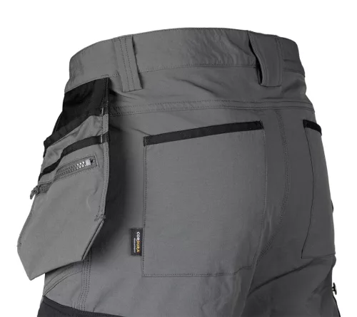 Neo Tools Munkásnadrág Mix&Match, 4 irányú sztreccs, 230g/m2, külső csavarzsebek, Cordura erősítés, szürke-fekete, XL