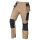 Neo Tools Munkásnadrág Mix&Match, 4 irányú sztreccs, 230g/m2, külső csavarzsebek, Cordura erősítés, bézs-fekete, M