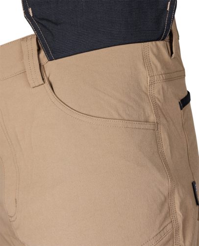 Neo Tools Munkásnadrág Mix&Match, 4 irányú sztreccs, 230g/m2, külső csavarzsebek, Cordura erősítés, bézs-fekete, XXXL