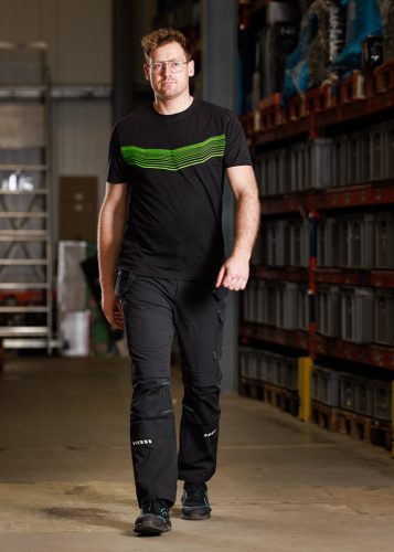 Neo Tools Munkásnadrág Mix&Match, 4 irányú sztreccs, 230g/m2, külső csavarzsebek, Cordura megerősítések, fekete, XXL