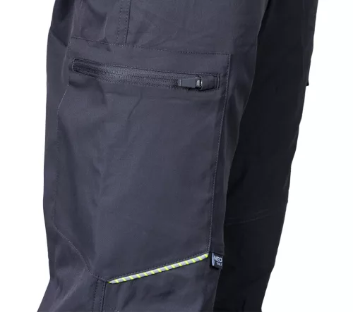 Neo Tools Munkásnadrág Mix&Match, sztreccs anyag, 135g/m2, szürke, S