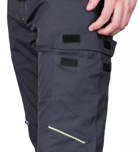 Neo Tools Munkásnadrág Mix&Match, sztreccs anyag, 135g/m2, szürke, XL