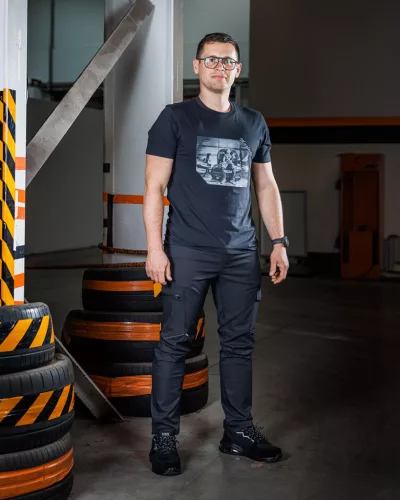 Neo Tools Munkásnadrág Mix&Match, sztreccs anyag, 135g/m2, fekete, L