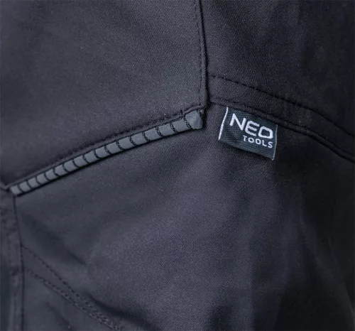 Neo Tools Munkásnadrág Mix&Match, sztreccs anyag, 135g/m2, fekete, XXXL