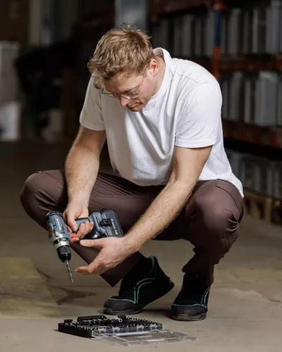 Neo Tools Munkásnadrág Mix&Match, sztreccs anyag, 135g/m2, barna, XXL