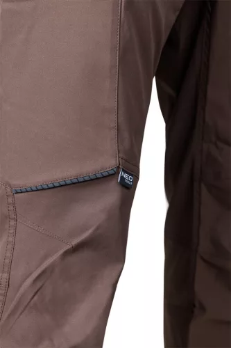 Neo Tools Munkásnadrág Mix&Match, sztreccs anyag, 135g/m2, barna, XXL