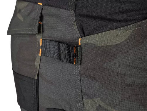 Neo Tools Munkásnadrág Mix&Match Canvas, 280g/m2, külső zsebek, Cordura részek, fényvisszav. betétek, zöld-terep, XXXL