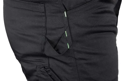 Neo Tools Munkásnadrág Mix&Match, 240g/m2, külső zsebek, profilozott térdbetét, fényvisszav. betétek, fek., L