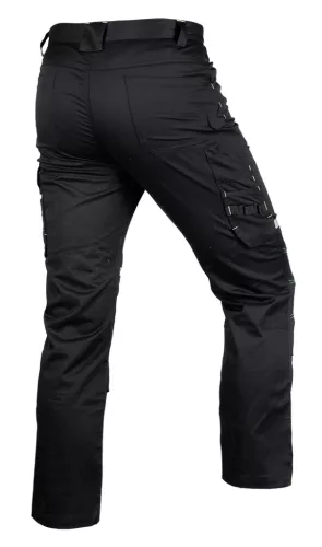 Neo Tools Munkásnadrág Mix&Match, 240g/m2, külső zsebek, profilozott térdbetét, fényvisszav. betétek, fek., S