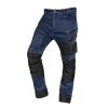 Neo Tools Farmer munkásnadrág, Denim, 82% pamut, Oxford szövet, térdvédő betét, cippzáras zsebek, kék-fekete, XL