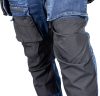 Neo Tools Farmer munkásnadrág, Denim, 82% pamut, Oxford szövet, Cordura betétek, cippzáras zsebek, kék-fekete, XXL