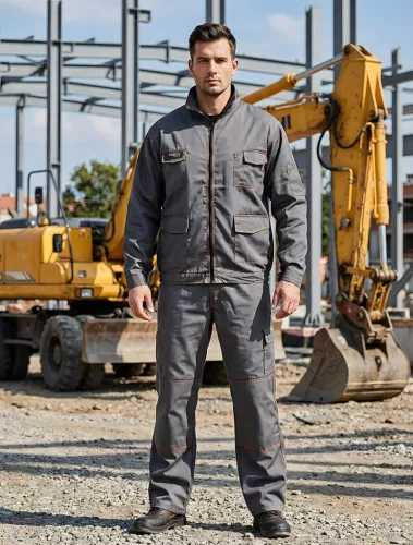 Neo Tools Munkavédelmi kabát, Basic, 35% pamut, 65% polyester, többfunkciós zsebek, gumírozott derék, CE EN341, XL/56