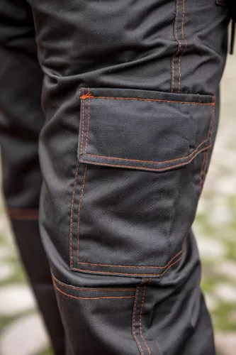 Neo Tools Munkásnadrág, Basic, L/52, 35% pamut, 65% polyester, 245 g/m2, többfunkciós zsebek, térdprotektor zseb, L