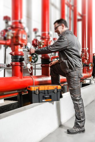 Neo Tools Kantáros munkásnadrág, Basic, XXL/58, 35% pamut, 65% polyester, 245 g/m2, térdprotektor zseb, XXL