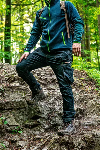 Neo Tools Polár munkavédelmi kabát, Premium, kék, Cordura megerősítésekkel, XXL