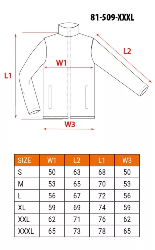 Neo Tools Polár munkavédelmi kabát, gyapjú hatású, Basic, fekete, XXXL