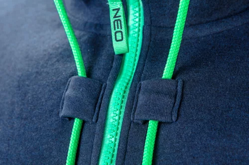 Neo Tools Munkavédelmi kabát, kapucnival Premium, kétrétegű, 67% pamut + 33% poliészter, L