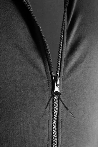 Neo Tools Munkavédelmi pulóver kapucnival Comfort, szürke, 57% pamut, 39% poliészter, L