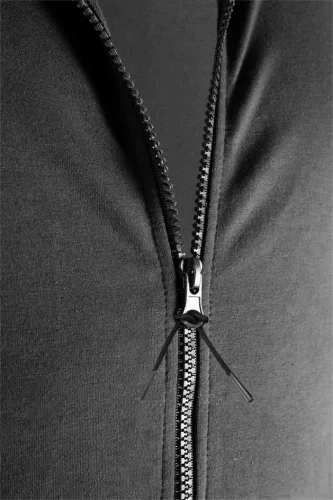 Neo Tools Munkavédelmi pulóver kapucnival Comfort, szürke, 57% pamut, 39% poliészter, XL