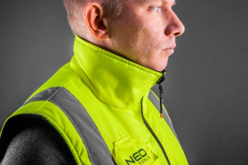 Neo Tools Kifordítható láthatósági munkavédelmi mellény, M
