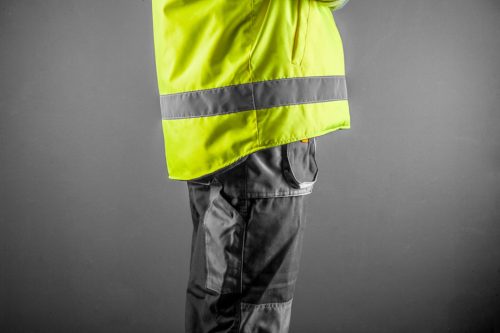 Neo Tools Kifordítható láthatósági munkavédelmi mellény, M