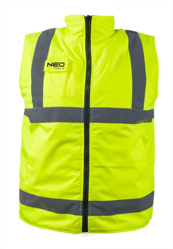 Neo Tools Kifordítható láthatósági munkavédelmi mellény, XL