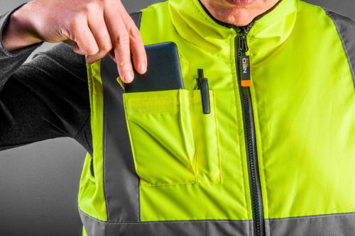 Neo Tools Kifordítható láthatósági munkavédelmi mellény, XXXL