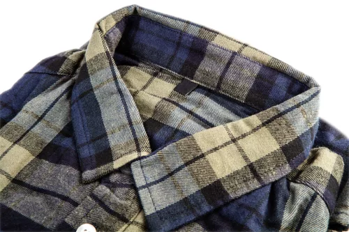 Neo Tools Flanel munkaing, kék-oliva-fekete, 100% pamut, S