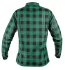 Neo Tools Flanel munkaing, zöld-fekete, 100% pamut, M