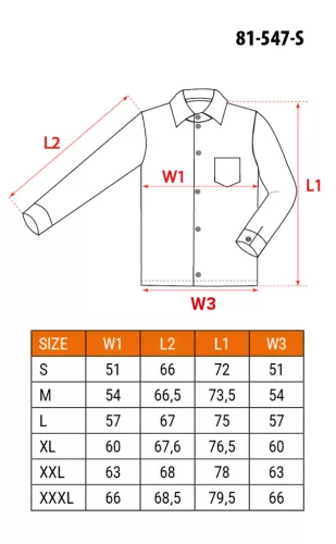 Neo Tools Flanel munkaing, szürke, 100% pamut, S