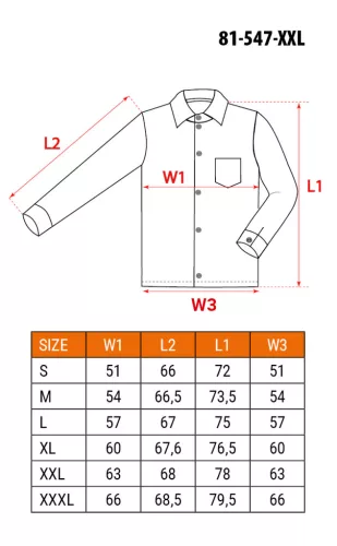 Neo Tools Flanel munkaing, szürke, 100% pamut, XXL
