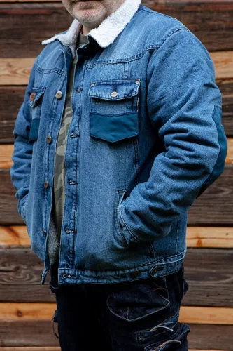 Neo Tools Farmer munkavédelmi kabát, Denim, béléssel, XXXL