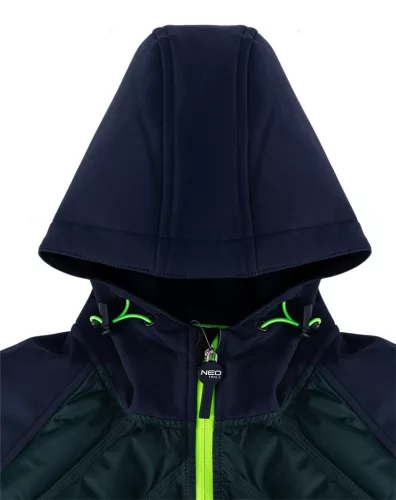 Neo Tools Softshell munkavédelmi kabát, steppelt betéttel, Premium, L